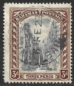 Bahamas, Scott #59, 3p Queen's Staircase, Wmk 3, Used - Picture 1 of 1