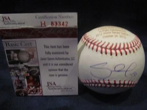 Pablo Sandoval Autographed & Engraved WS Record OML Baseball - JSA Cert - Picture 1 of 9