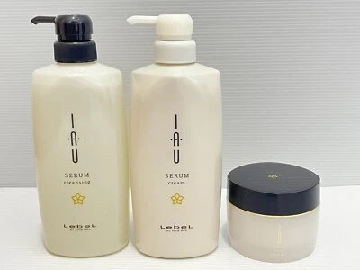 LebeL IAU Serum Cleansing Shampoo 600mL & Cream Treatment 600mL Mask 170g Set - Image 1 of 4