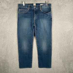 Hiroshi Kato Selvedge Rain Wash Denim Pen Slim Made in USA Blue Navy Size 33x26 - Picture 1 of 14