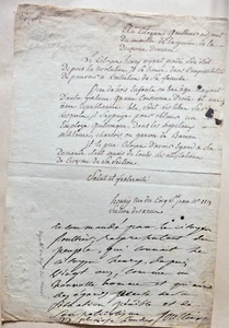 1794 recommandation par le celebre Conventionnel Francois POULTIER - Picture 1 of 3