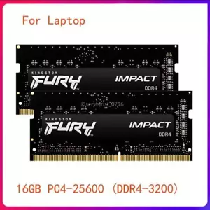 Fury Impact 32GB 2x16GB 260Pin Ram DDR4 SO-DIMM 3200 MHz PC4-25600 Laptop Memory - Picture 1 of 7