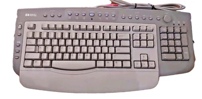 VINTAGE HEWLETT PACKARD WINDOWS PS/2 CABLE KEYBOARD 6511-S  RM0-KBRK - Image 1 of 4