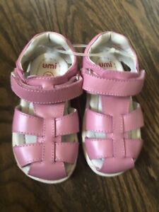 NEW toddler baby girl UMI pink fisherman verity sandals shoes 25 8.5 8