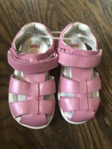 NEW toddler baby girl UMI pink fisherman verity sandals shoes 25 8.5 8 - Picture 1 of 6