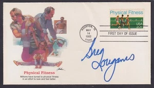 Greg Louganis, American Olympic Diving Gold Medalist signed Physical Fitness FDC - Picture 1 of 1