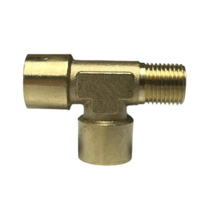 1/8” Male To Female BSP 3 Way Brass Pipe Tee Fitting Adapter splitter Connector - Picture 1 of 4