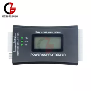 Power Supply Tester 20 24 Pin Sata LCD PSU HD ATX BTX Voltage Test Source New - Picture 1 of 10