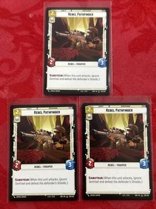 3x Star Wars Unlimited 239/252 - Rebel Pathfinder - Spark of Rebellion (NM) x3 - Bild 1 von 6