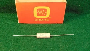 OHMITE 3.3K OHM 6.5 VATIOS RESISTENCIA DE POTENCIA ENROLLADA DE LOTE ANTIGUO - Imagen 1 de 1