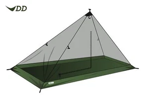 Pyramid Tent DD Superlight Solo Mesh Tent - One Man Tent Without Rain Protection | ... - Picture 1 of 12