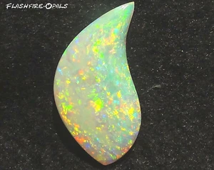 8,9ct. DOPPELS. GEM CLASS AUSTRALISCHER OPAL GOLD-ORANGE VIDEO FLASHFIRE-OPALS - Picture 1 of 9