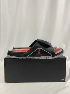 Nike Jordan Hydro 4 IV Slide 532225-060 Negro Rojo Fuego Cemento Hombres Talla 13 Foto 1 de 4
