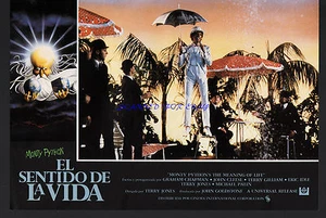 MONTY PYTHON'S THE MEANING OF LIFE RARE 1983 SPANISH LOBBY CARD RARE! VERY FINE - Picture 1 of 1