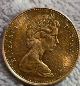 ¡SIN CIRCULAR! Canadá 1978 1 centavo, errores DD, cuentas cerca del borde, DD,  - Imagen 1 de 2