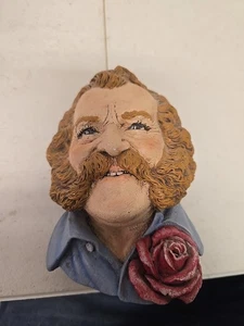 Bossons? Harry Wheatcroft Blue Eyes Chalkware Head Collectible Wall Art - Picture 1 of 8