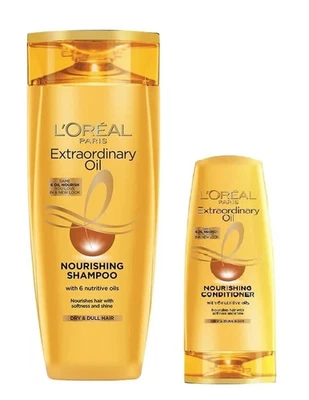 L'Oreal Paris Extraordinary Oil Hair Combo Shampoo 340 ml & Conditioner 71.5 ml - Image 1 of 4