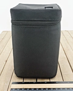 Sigma Lens Holder Soft Padded Case Black Camera Accessory Bag Zip Belt Loop - Picture 1 of 7