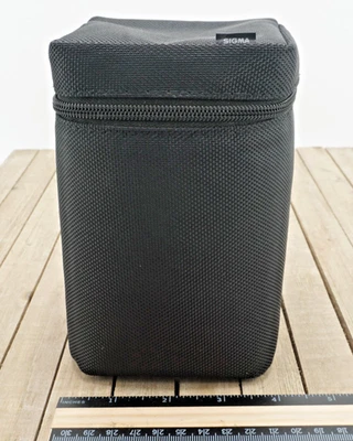 Sigma Lens Holder Soft Padded Case Black Camera Accessory Bag Zip Belt Loop - Image 1 of 4