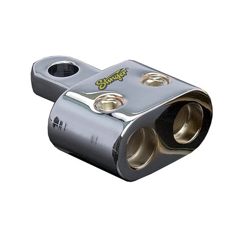 Stinger SPT5201 Pro Classic Chrome Finish (2) 0Ga 1/0 Inputs 5/16" Ring Terminal - Image 1 of 1