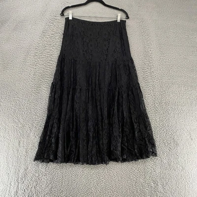 INC International Concepts Y2K Юбка Женская 6 Кружевная Макси Фея Гранж Причудливый - Изображение 1 из 4