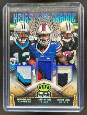 2014 Crown Royale Kelvin Benjamin Brandin Cooks Sammy Watkins RC Patch #45/99 - Image 1 of 2