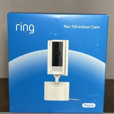 NEW Ring 360° Horizontal Pan-Tilt Plug-In 1080p FHD Security Camera White SEALED - Image 1 of 3