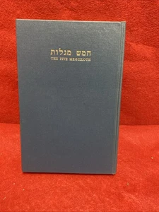 The Five Megilloth Rev Dr A Cohen 1965 Hebrew Text English Translation HB Book - Imagen 1 de 12