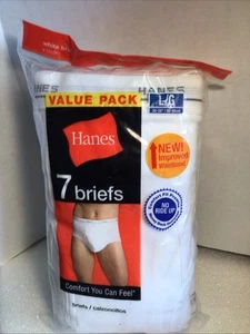 Hanes 2007 Size L Briefs No Ride Up Men’s Underwear - Picture 1 of 4