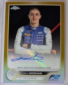 2022 Topps Chrome Formula 1 F1 Jack Doohan #79 Gold /50 RC Rookie F2 - Picture 1 of 2
