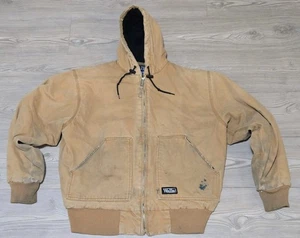 Walls Workwear Hombre Talla Grande Alta Tareas Chaqueta Marrón Con Capucha LT Envejecido - Imagen 1 de 10