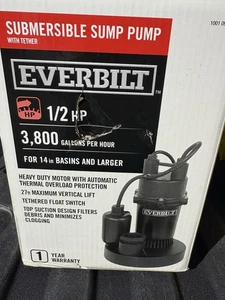 Everbilt 1/2 HP Cast Iron Submersible Sump Pump HDS50 - Picture 1 of 4
