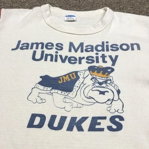 Vintage 70s Champion James Madison University Raglan Shirt Collegiate Ivy XS - Picture 1 of 12