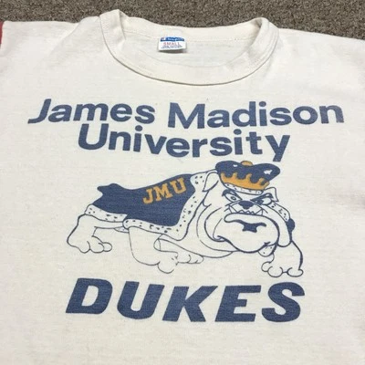 Vintage 70s Champion James Madison University Raglan Shirt Collegiate Ivy XS - Image 1 of 4