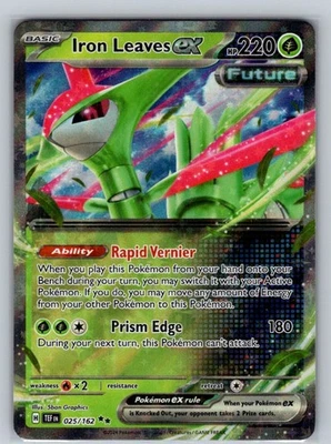 Iron Leaves ex - 025/162 Holo Double Rare SV05: Temporal Forces NM - Image 1 of 2
