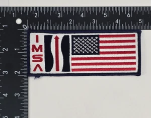 Rare IMSA International Motor Sports American Flag Racing Patch Embroidered - Picture 1 of 2