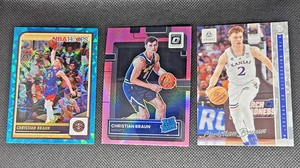 2022 Optic Pink Hyper CHRISTIAN BRAUN #238 + Luminance Draft RC #31 + #154 [3] - Picture 1 of 7