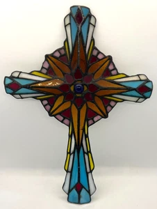 Franklin Mint Buntglaskreuz 10 3/4" - Bild 1 von 6
