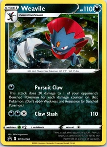 Weavile - (Cosmos Holo) Promo SWSH: Sword & Shield Promo Cards SWSH246 NM - Picture 1 of 2