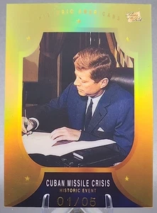 2023 Pieces of the Past Cuban Missile 1/5 Crisis John F Kennedy JFK Gold SSP - Bild 1 von 2