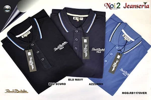 POLO MEZZA MANICA CALIBRATA RENATO BALESTRA PIQUET 3 COLORI MIS. 3XL 4XL 5XL 6XL - Imagen 1 de 4
