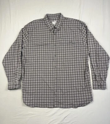 Camisa de pesca Huk para hombre 2XL negra gris XXL a cuadros ventilada al aire libre Foto 1 de 4