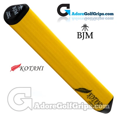 BJM Kotahi Untergröße 11 Zoll Jumbo Silikon Putter Griff - gelb + GRATIS BAND