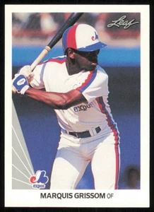 1990 Leaf #107 Marquis Grissom Rookie - Picture 1 of 2