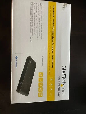 Estación de acoplamiento para computadora portátil StarTech Thunderbolt 3 Dock Dual Monitor 4K 60Hz TB3 Foto 1 de 4