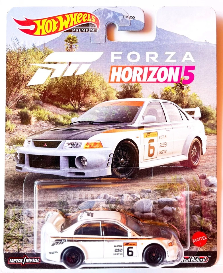 Hot Wheels 2022 Premium Forza Horizon 5 Mitsubishi Lancer Evolution VI blanco Foto 1 de 1