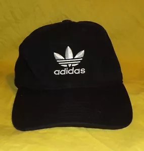 🔥 GORRA DE BÉISBOL ADIDAS NEGRA AJUSTABLE BORDADA SOMBRERO ADULTO - Imagen 1 de 3