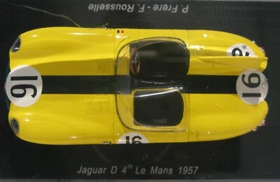Spark 1:43 S2131 Jaguar D Type #16 4th Le Mans 1957 Paul Frere, Freddy Rousselle - Image 1 of 4