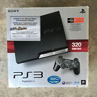 Sony Ps3 320Gb Cech 2501B Slim Console With Original Box And Manual Black Tested
