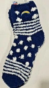 NFL Los Angeles Chargers Fuzzy Soft Socks, New (HOMEGATER) - Picture 1 of 1